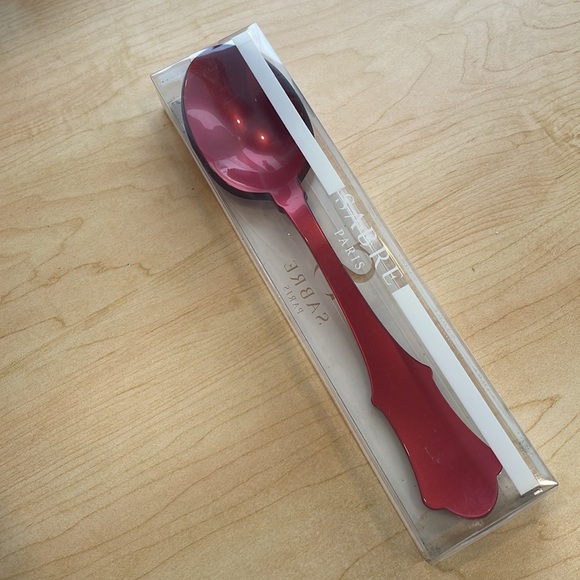 NWT Sabre Paris Honorine red Serving Spoon. - Picture 2 of 2